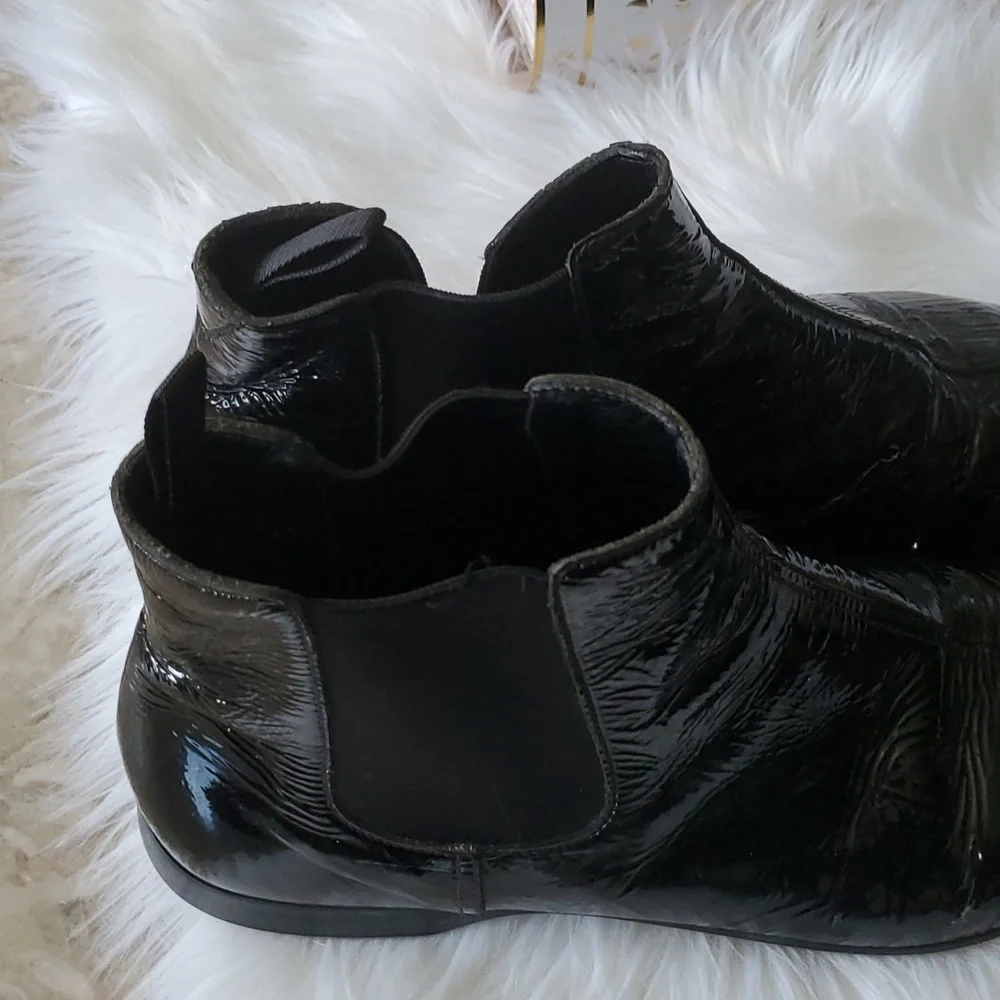 Prada patent leather slipon ankle shoes size 9 - Picture 14 of 17